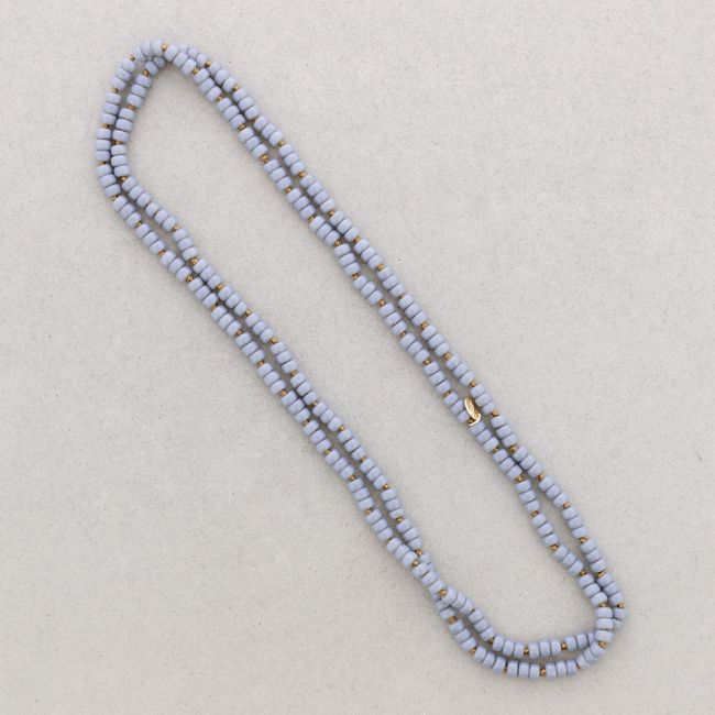 LONG NECKLACE KNOTS FLAT RESIN BALLS 1.2M*6MM