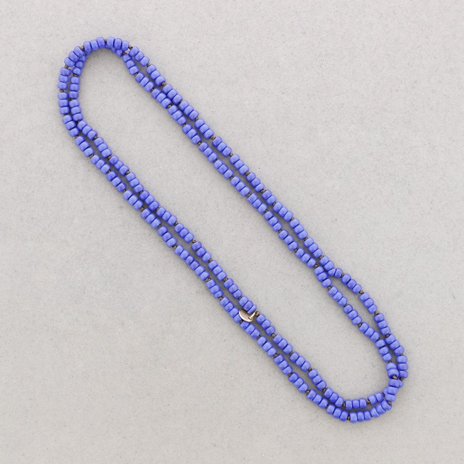 LONG NECKLACE KNOTS FLAT RESIN BALLS 1.2M*6MM