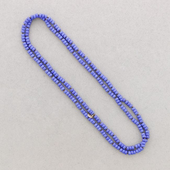 LONG NECKLACE KNOTS FLAT RESIN BALLS 1.2M*6MM