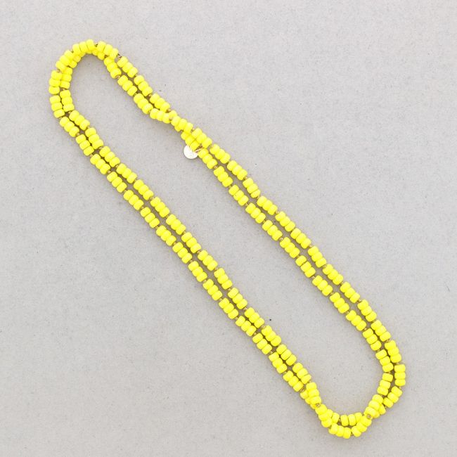 LONG NECKLACE KNOTS FLAT RESIN BALLS 1.2M*6MM