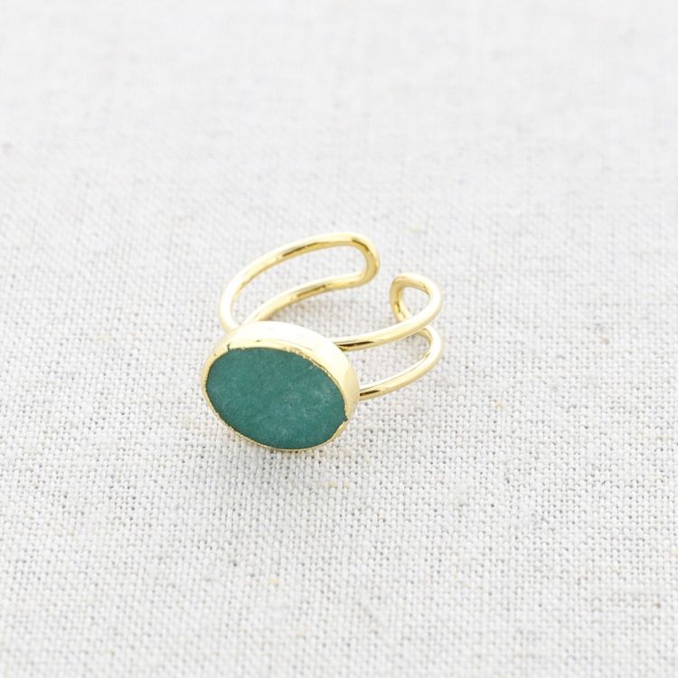 STONE STEEL RING