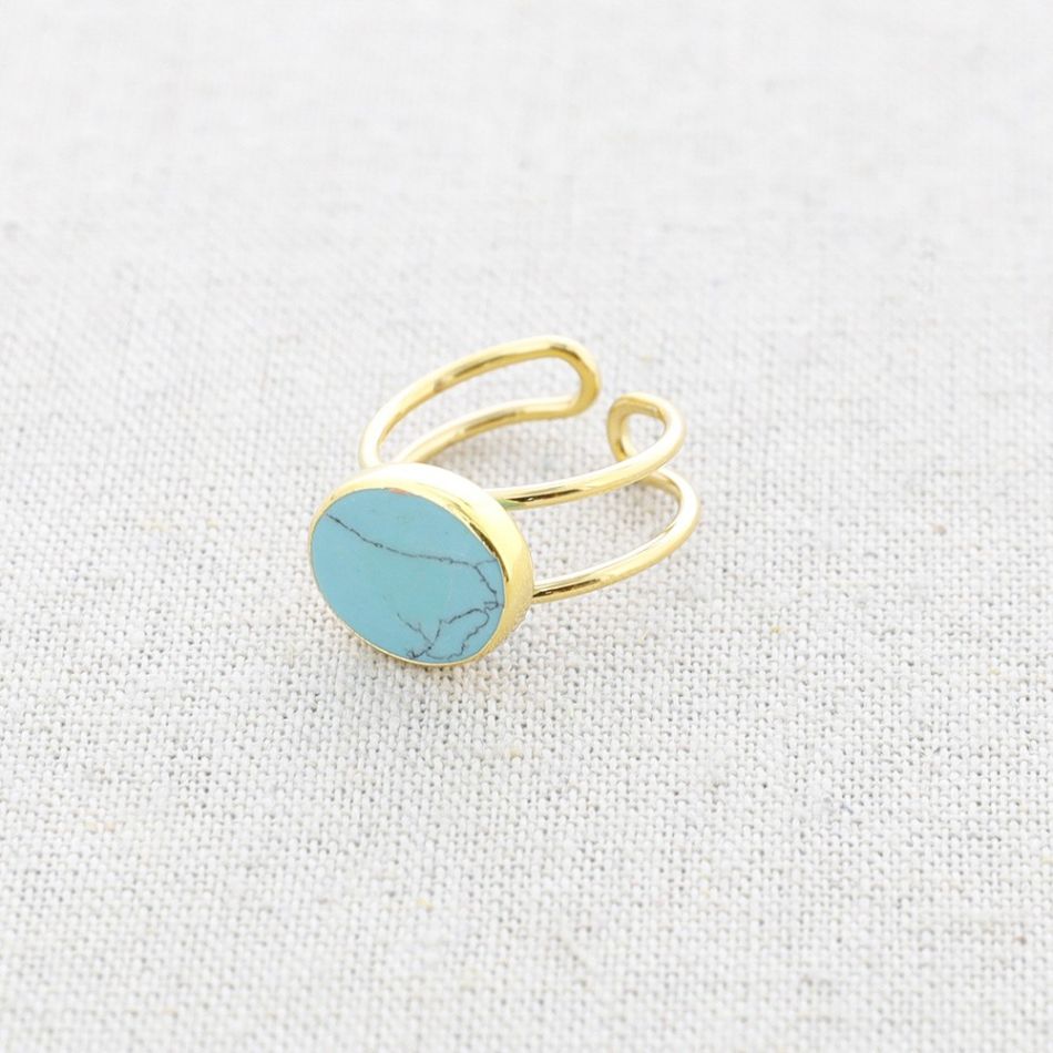 STONE STEEL RING