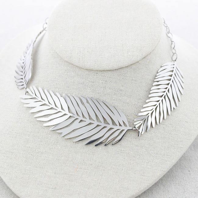 STEEL TRIPLE BRANCH NECKLACE