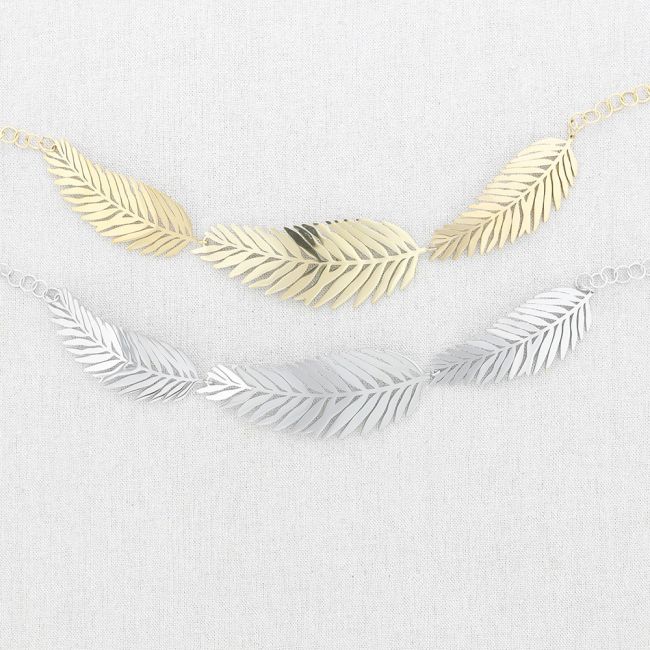 STEEL TRIPLE BRANCH NECKLACE