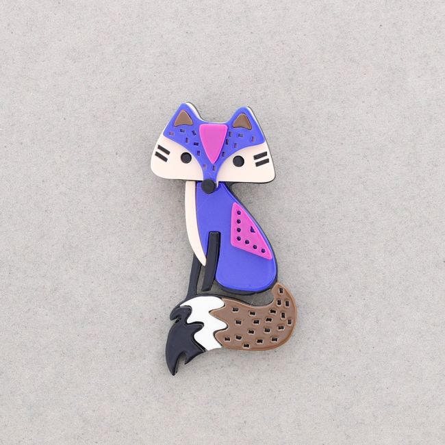 BROCHE RESINA ZORRO