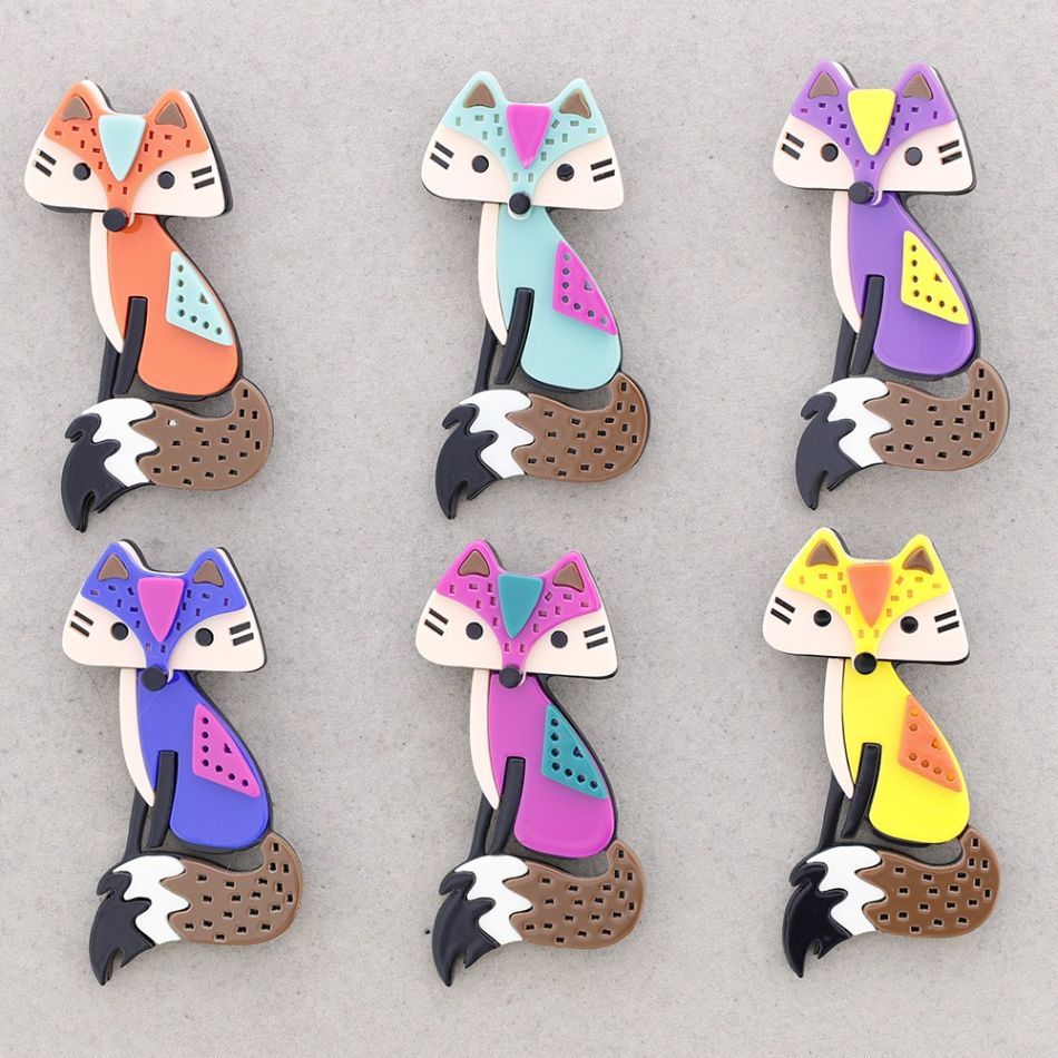 BROCHE RESINA ZORRO