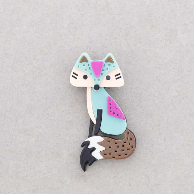 BROCHE RESINA ZORRO