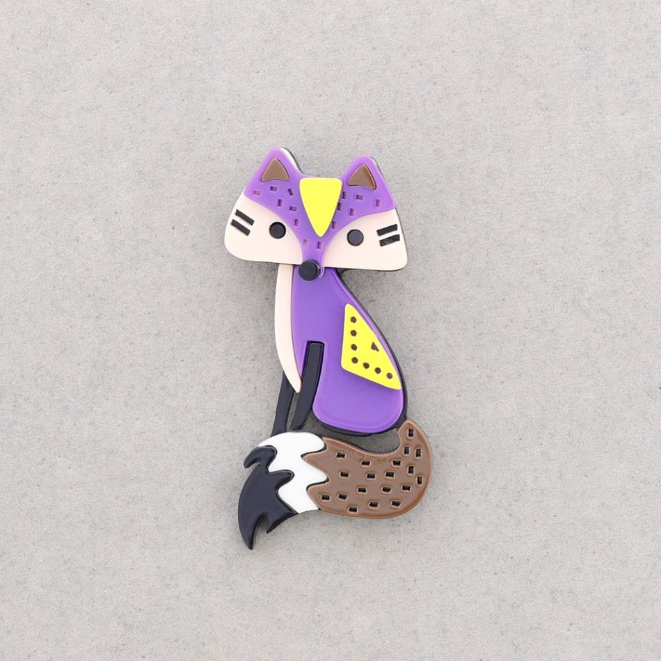 BROCHE RESINA ZORRO