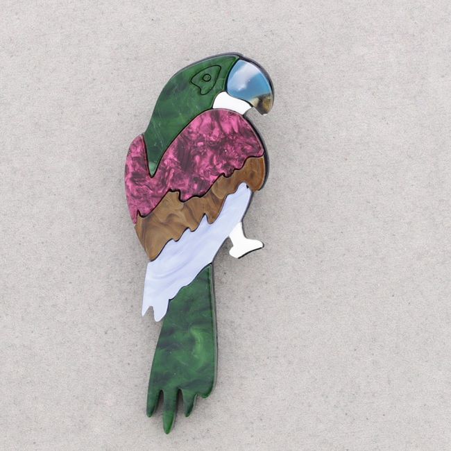 BROCHE RESINA LORO
