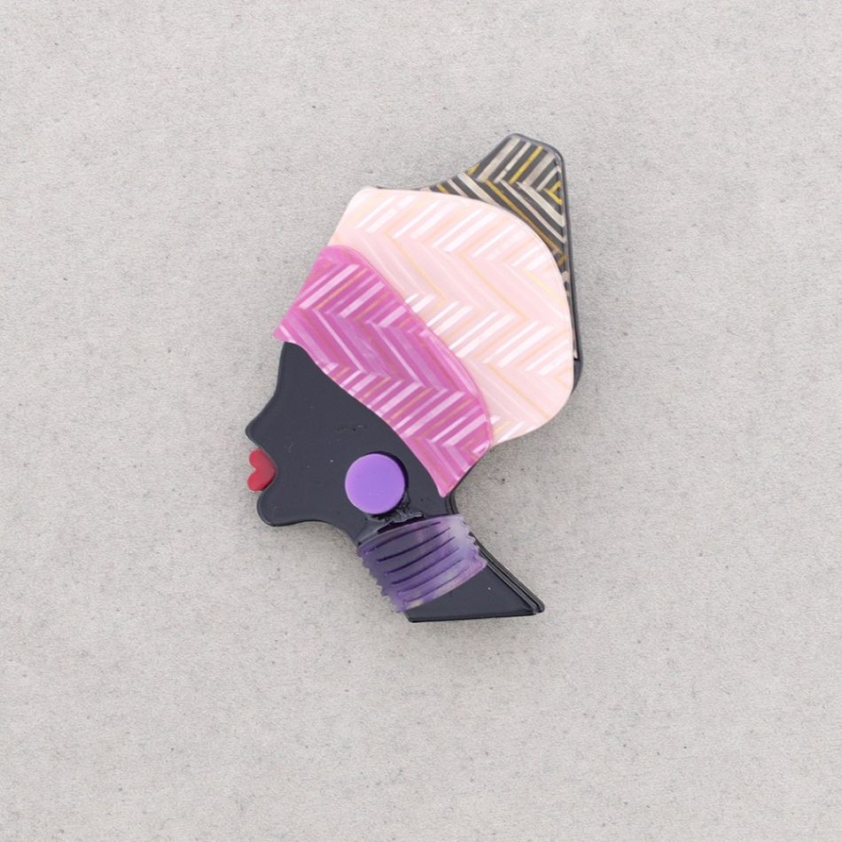GIRL RESIN BROOCH