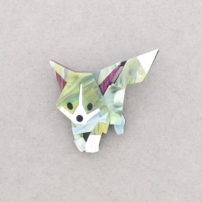 BROCHE RESINA PERRITO