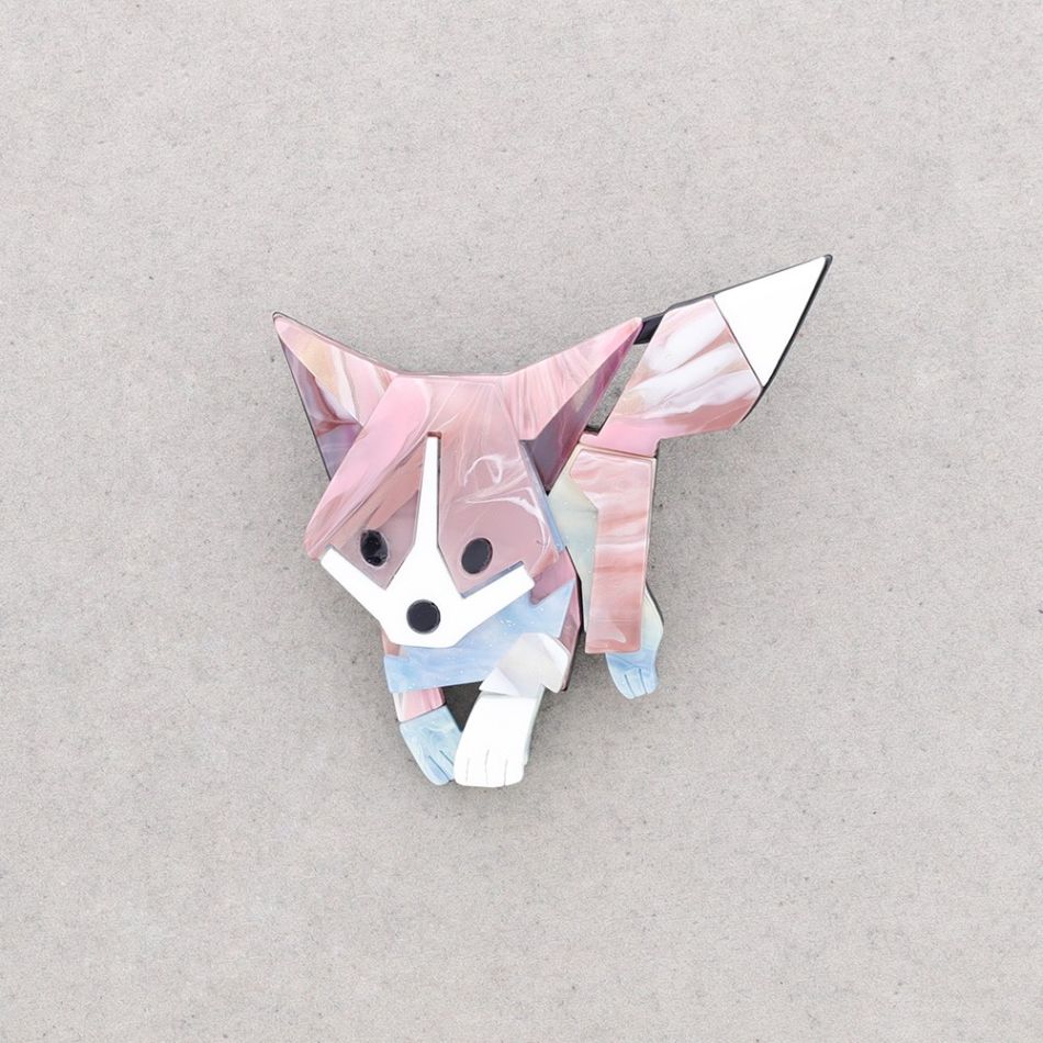 BROCHE RESINA PERRITO