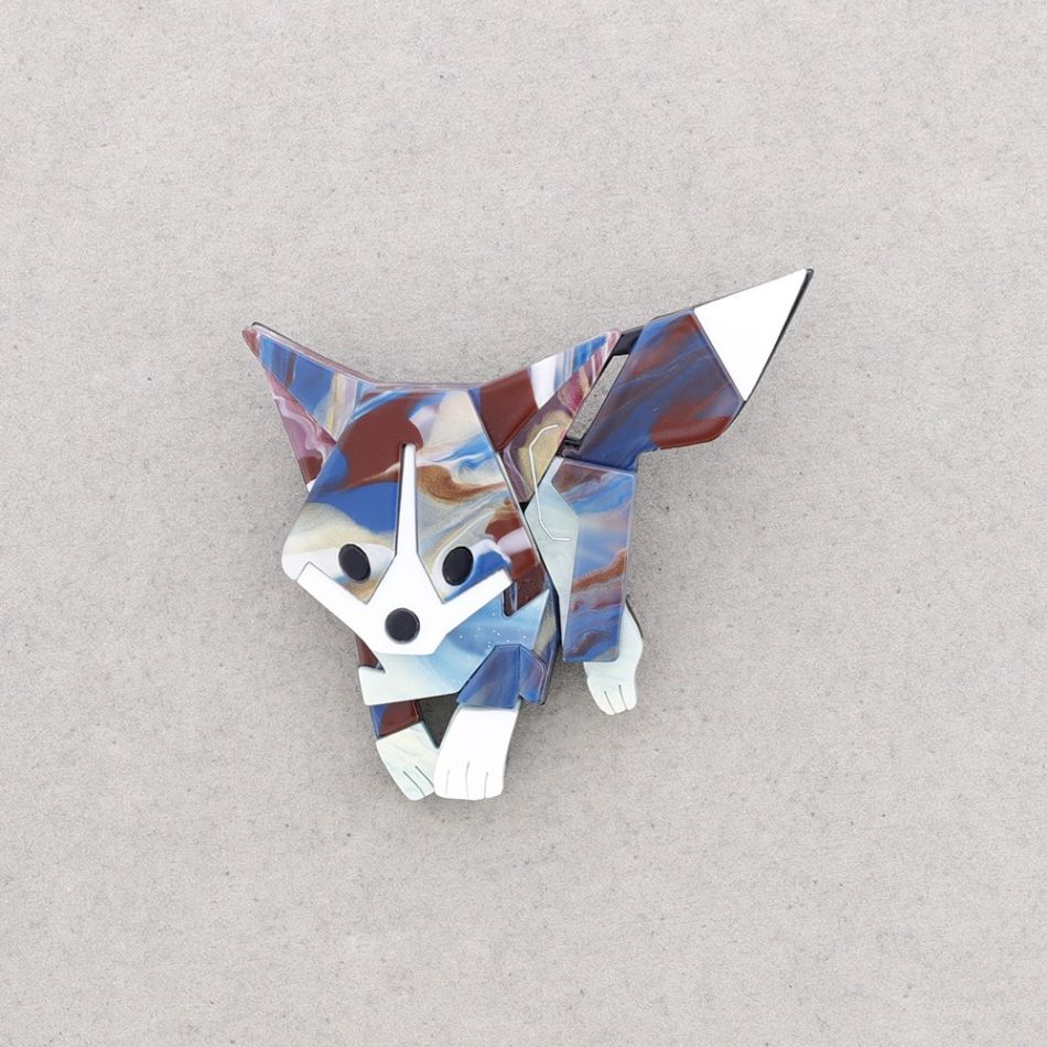 BROCHE RESINA PERRITO