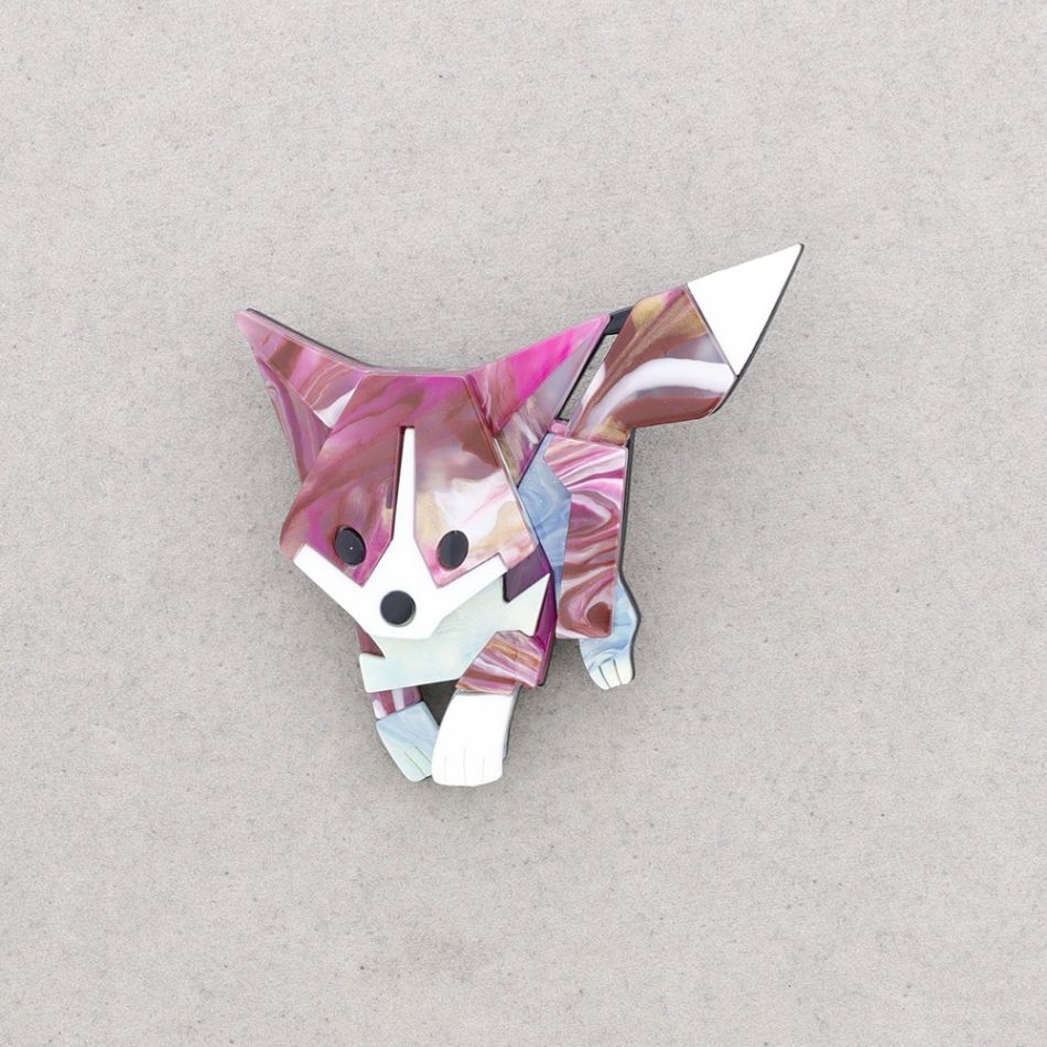 BROCHE RESINA PERRITO