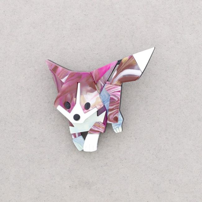 BROCHE RESINA PERRITO