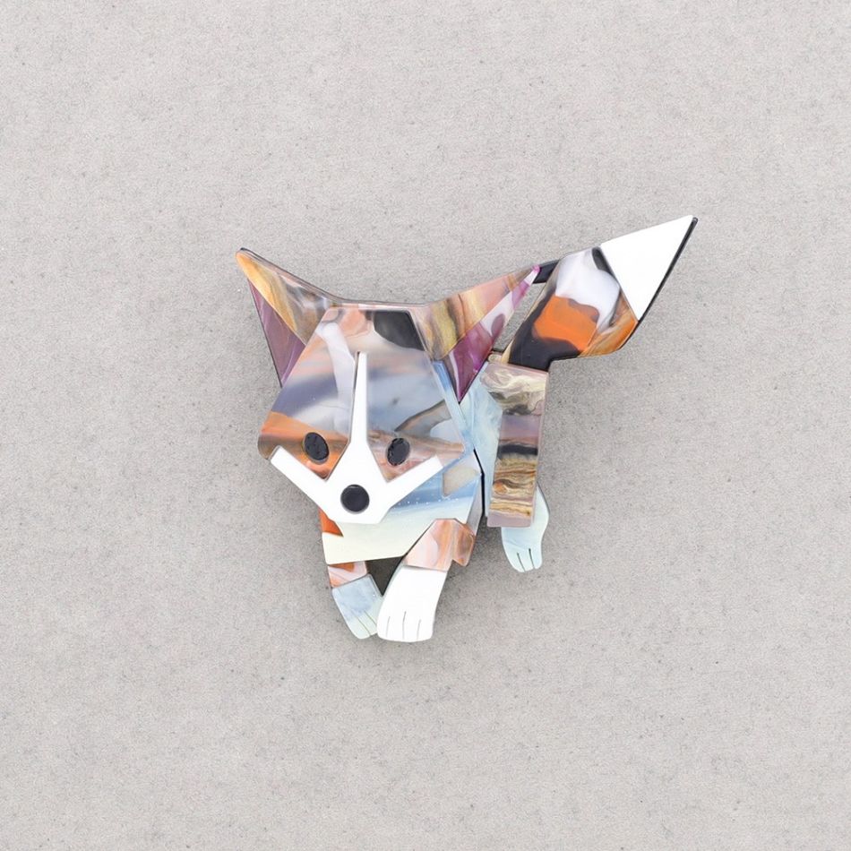 PUPPY RESIN BROOCH