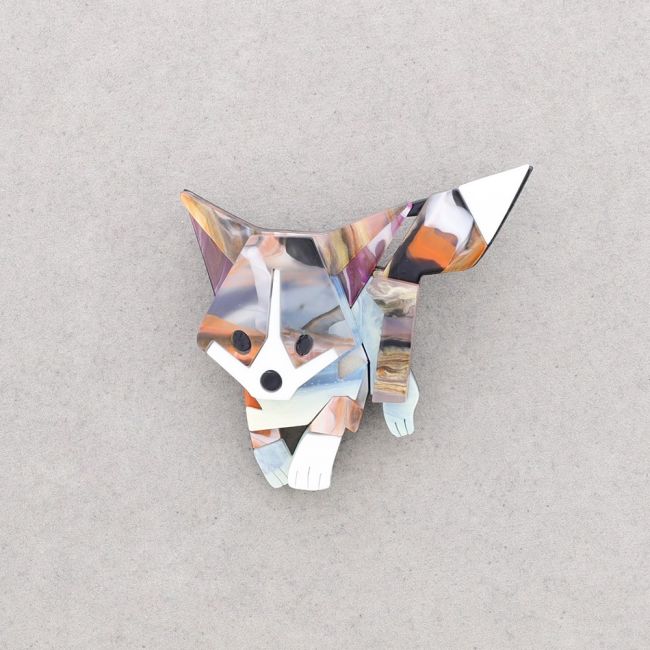 BROCHE RESINA PERRITO