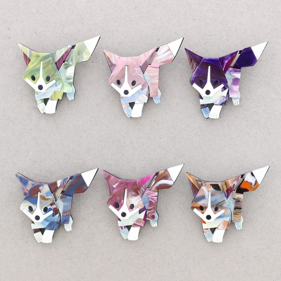 BROCHE RESINA PERRITO