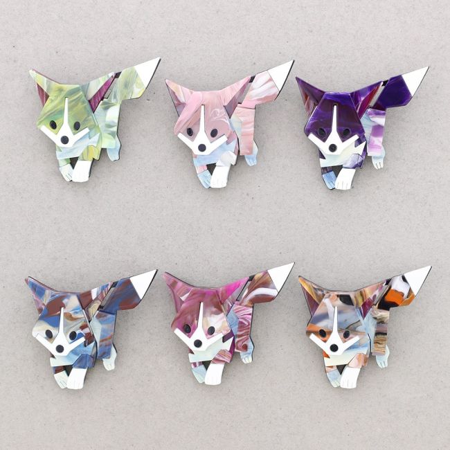 BROCHE RESINA PERRITO