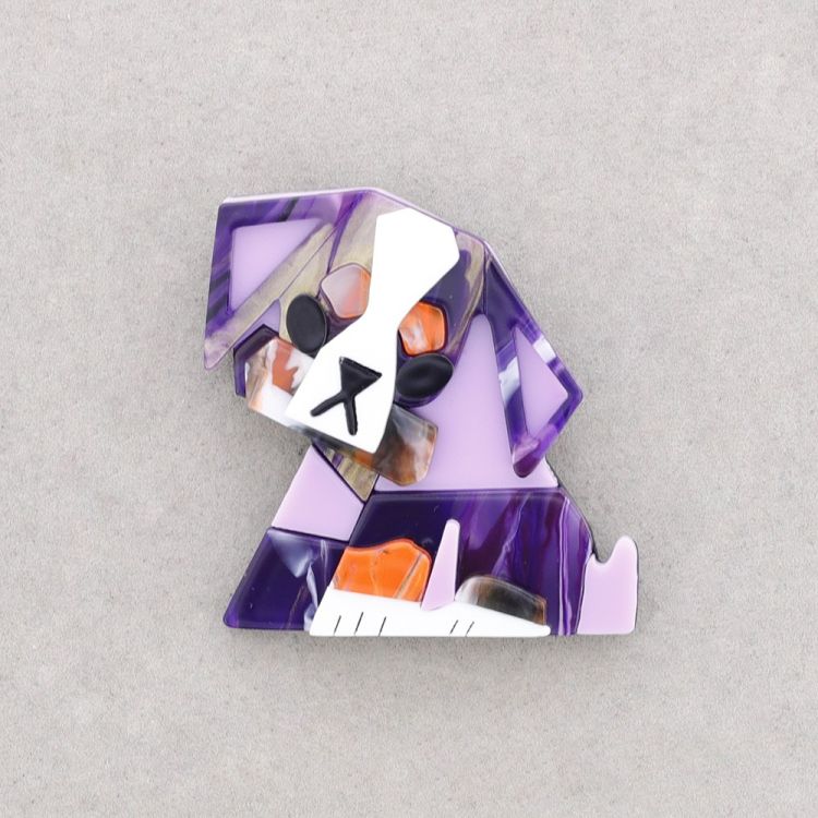 PUPPY RESIN BROOCH