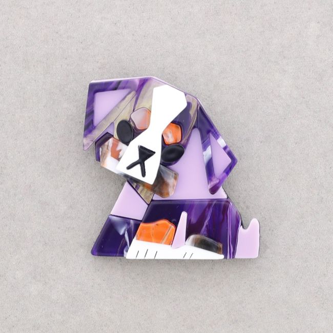 BROCHE RESINA PERRITO
