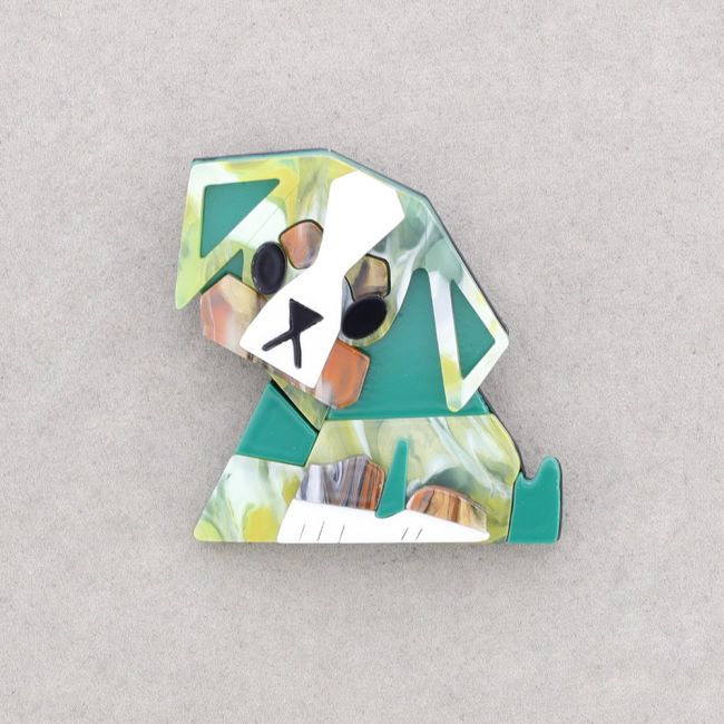 BROCHE RESINA PERRITO