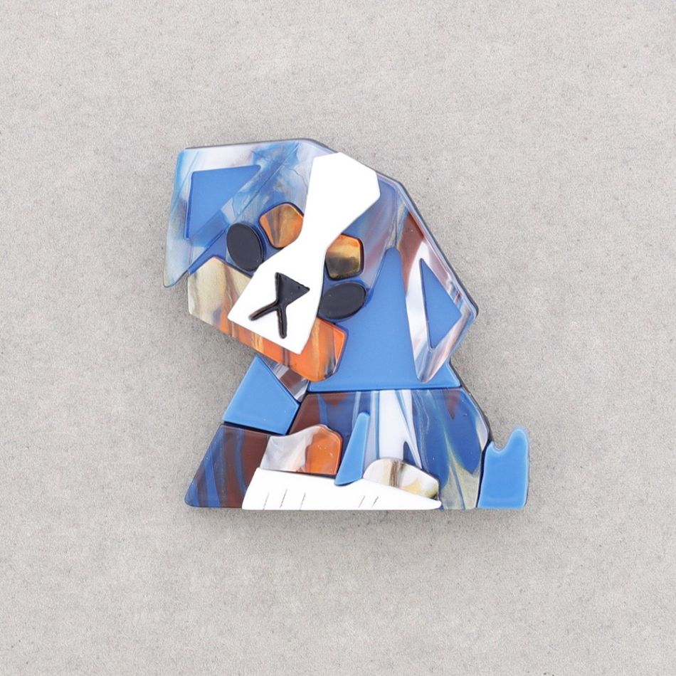 PUPPY RESIN BROOCH