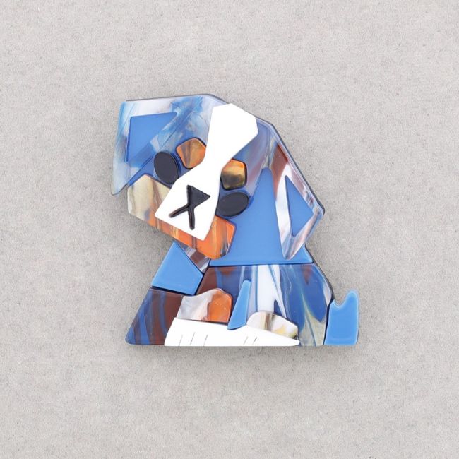 PUPPY RESIN BROOCH