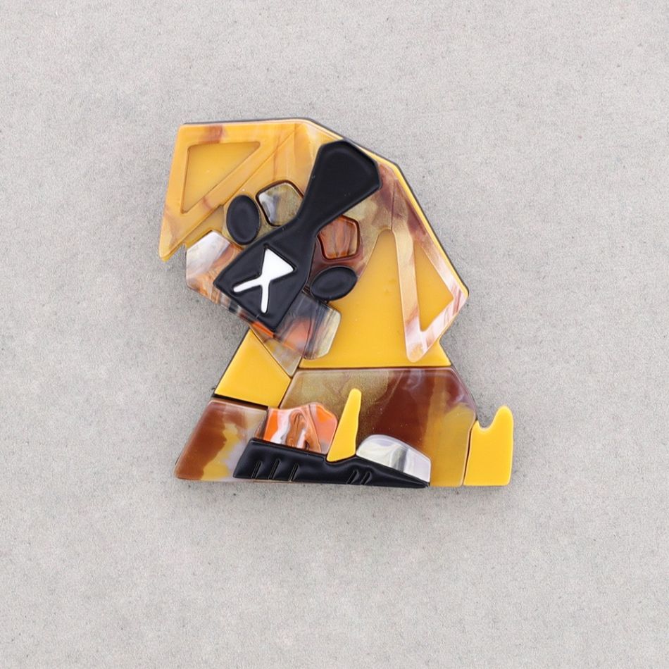 PUPPY RESIN BROOCH
