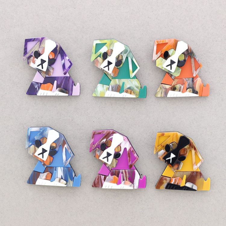 BROCHE RESINA PERRITO 2
