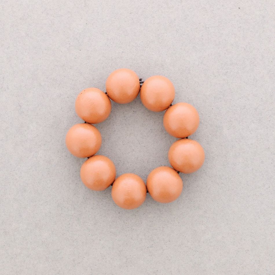 PULSERA ELÁSTICA BOLAS MADERA