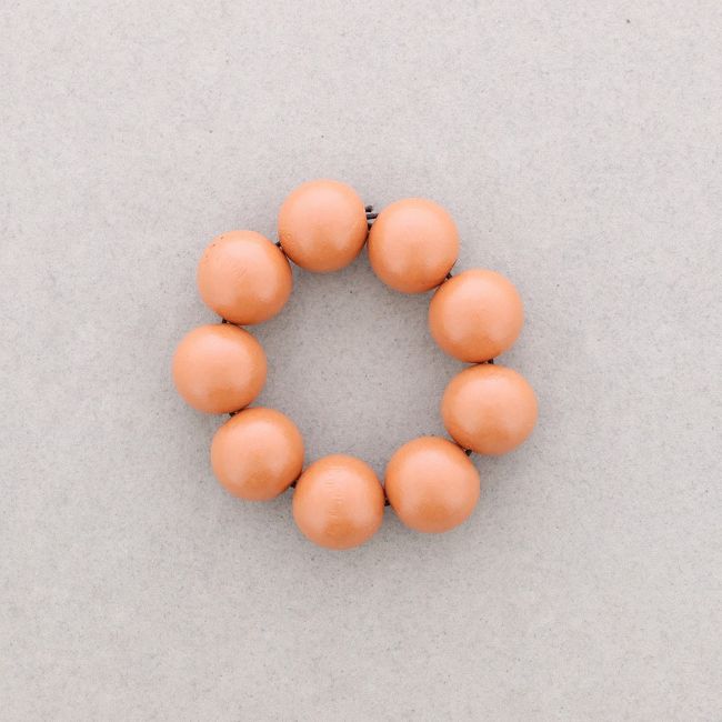 ELASTIC WOODEN BALLS BRACELET