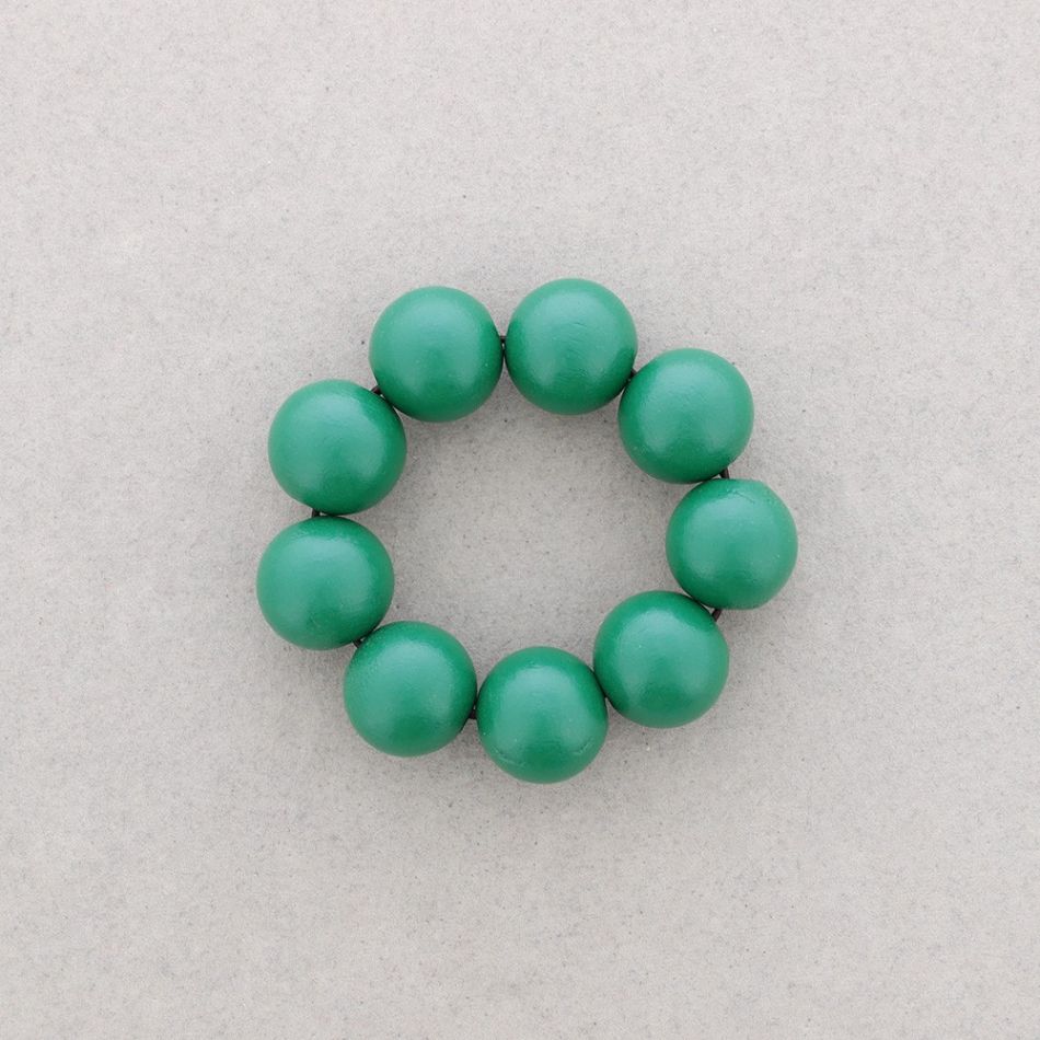 PULSERA ELÁSTICA BOLAS MADERA