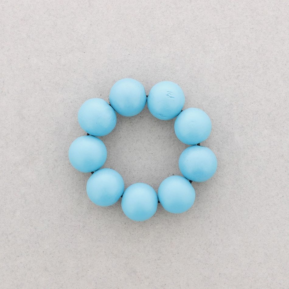 ELASTIC WOODEN BALLS BRACELET