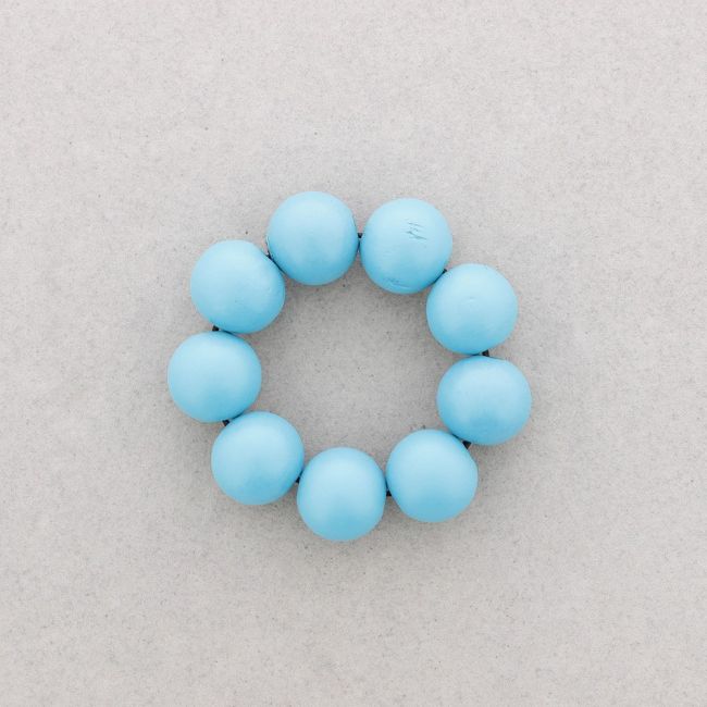 ELASTIC WOODEN BALLS BRACELET