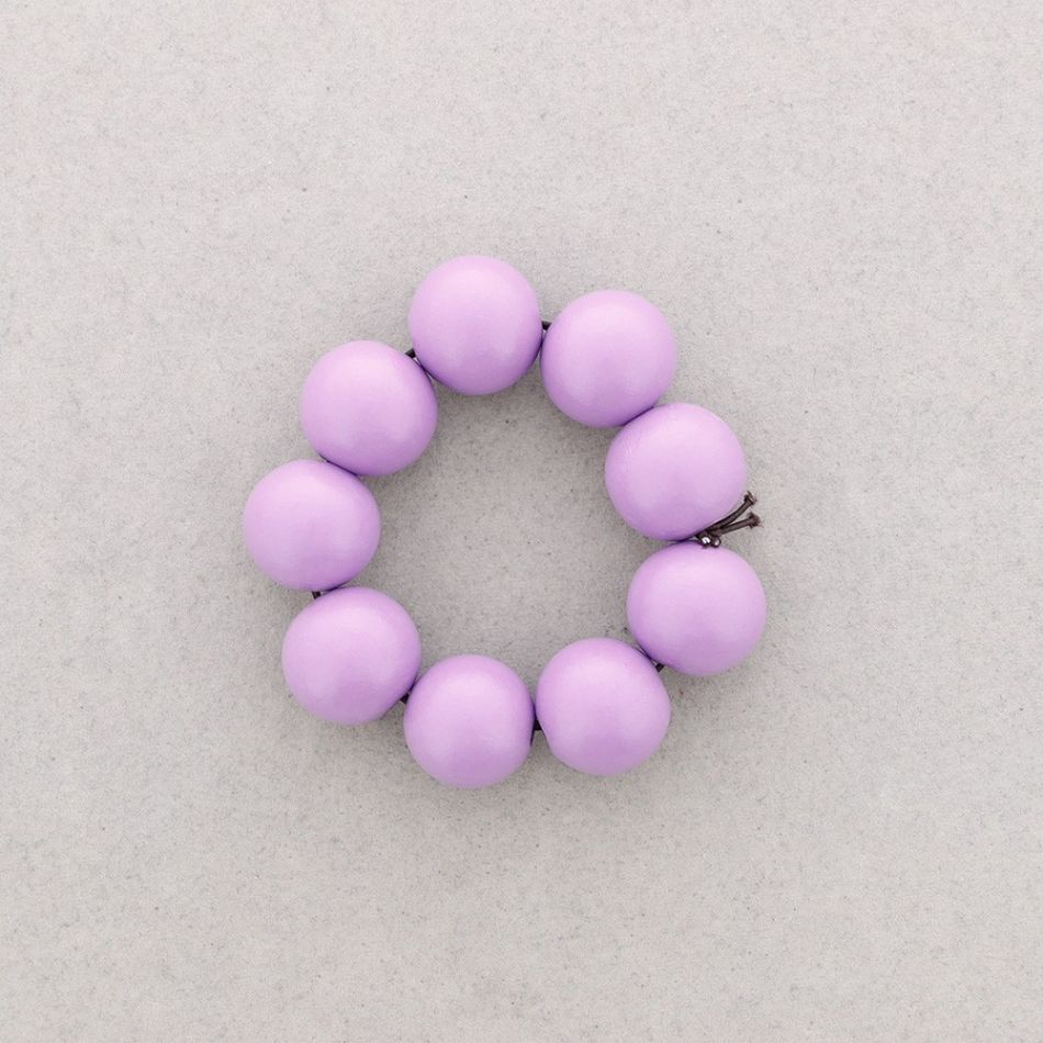 ELASTIC WOODEN BALLS BRACELET
