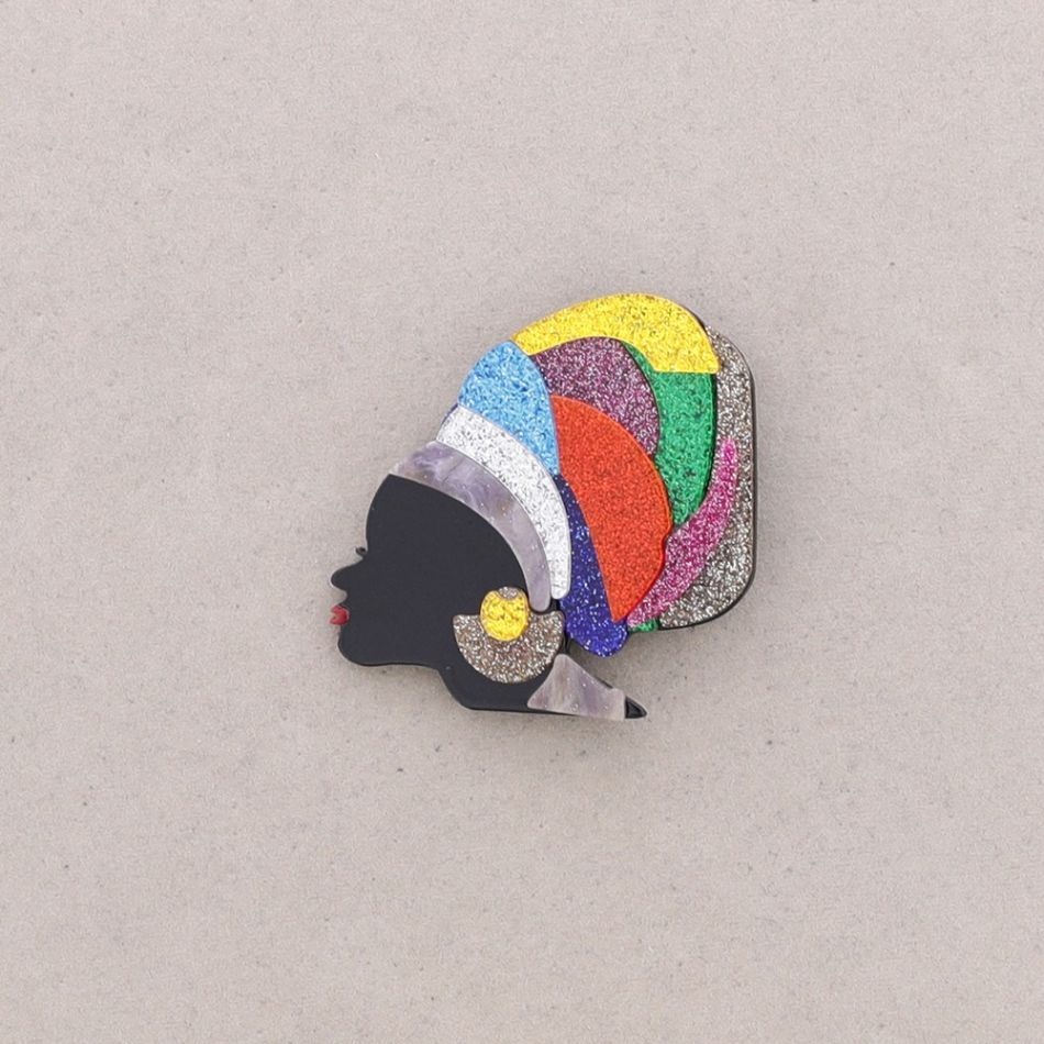 BROCHE RESINA MUJER