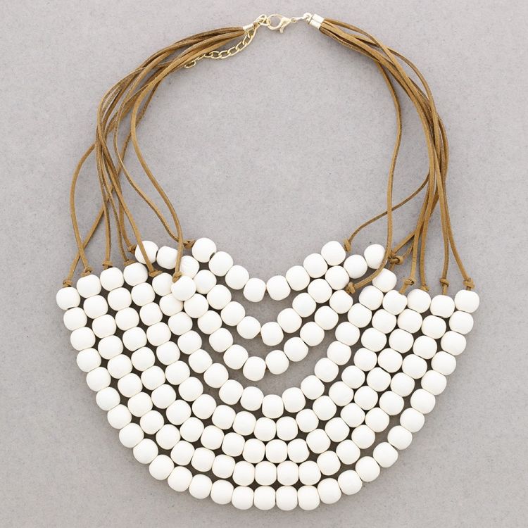COLLAR BABERO BOLAS MADERA