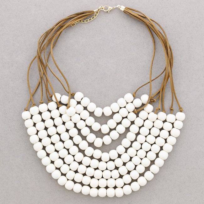 COLLAR BABERO BOLAS MADERA