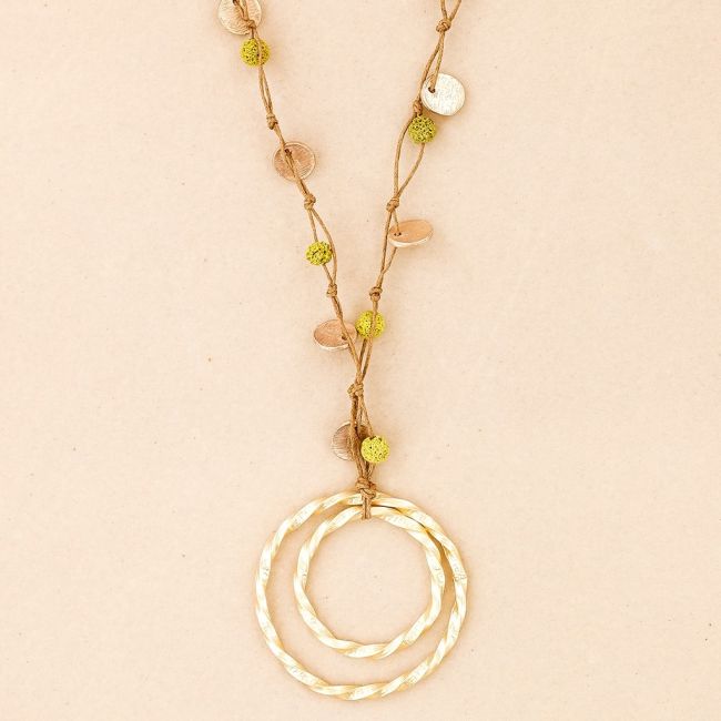 COLLAR LARGO COLGANTE METAL