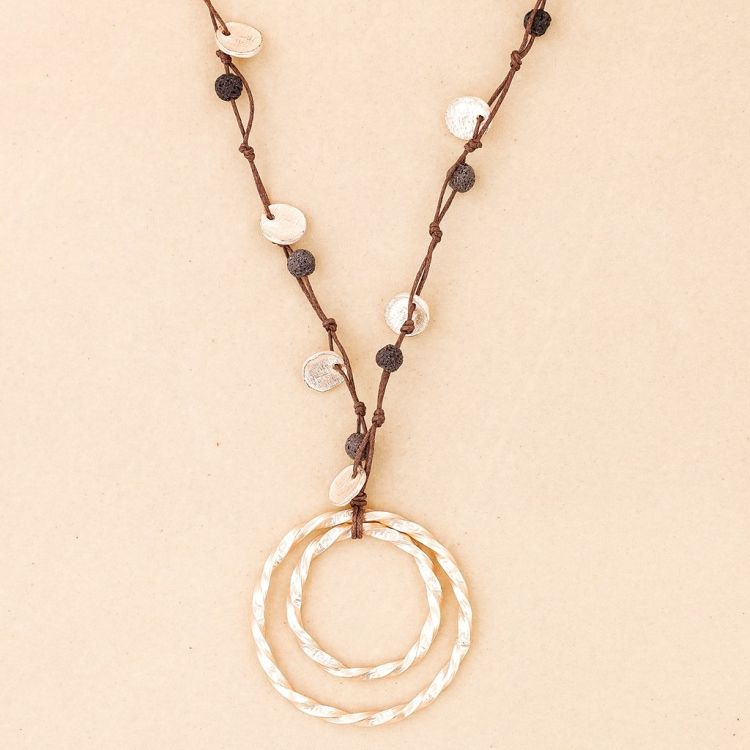 LONG METAL PENDANT NECKLACE 2