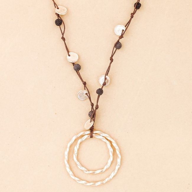 COLLAR LARGO COLGANTE METAL