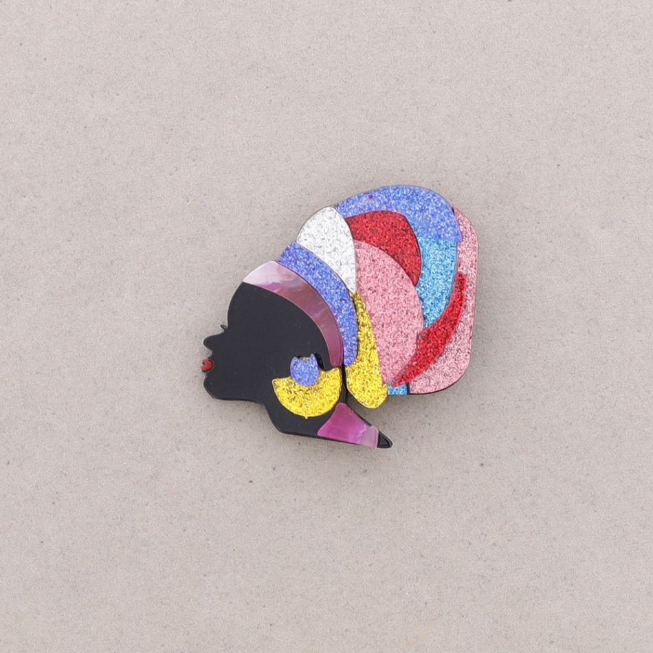 BROCHE RESINA MUJER