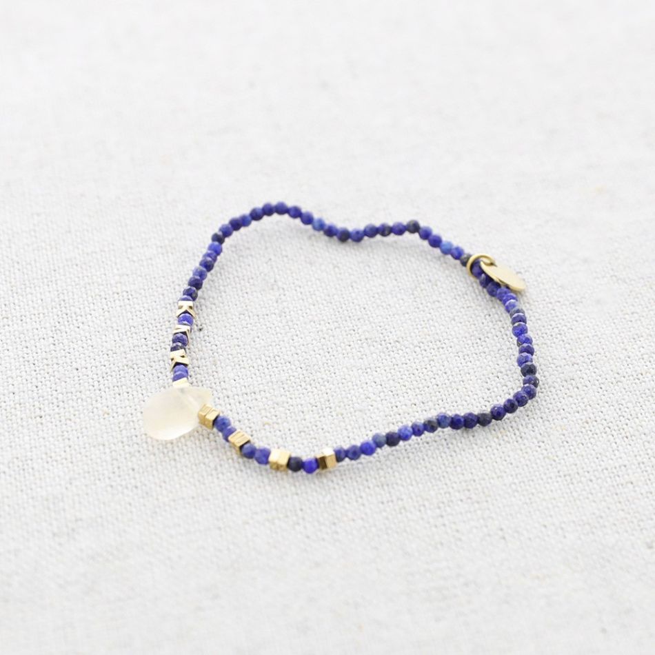 STEEL ELASTIC BRACELET WITH STONES