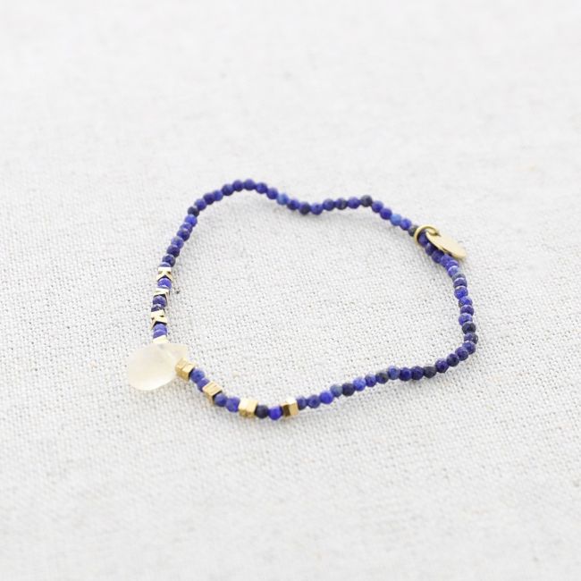 STEEL ELASTIC BRACELET WITH STONES