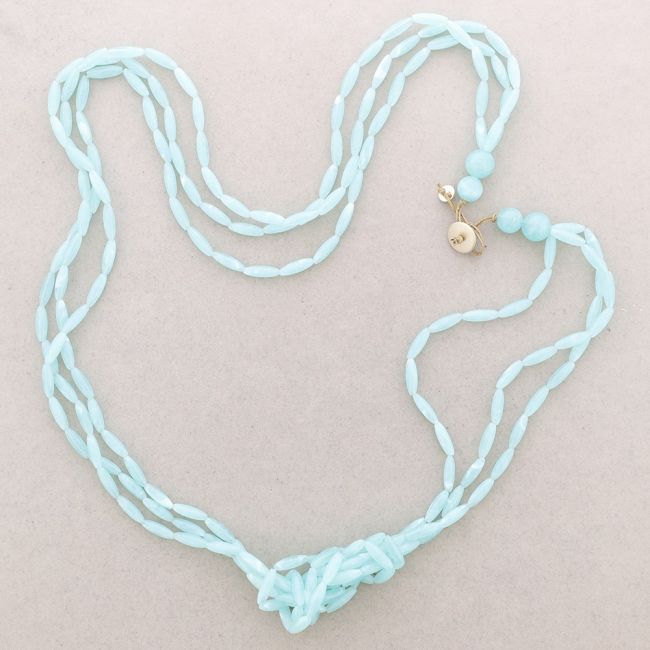 COLLAR LARGO CUENTAS RESINA