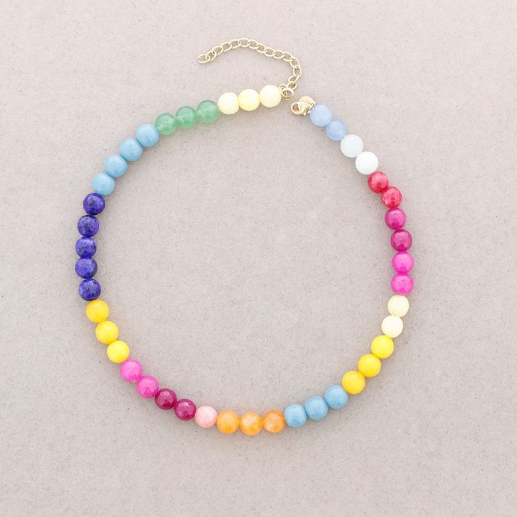 COLORED STONES NECKLACE