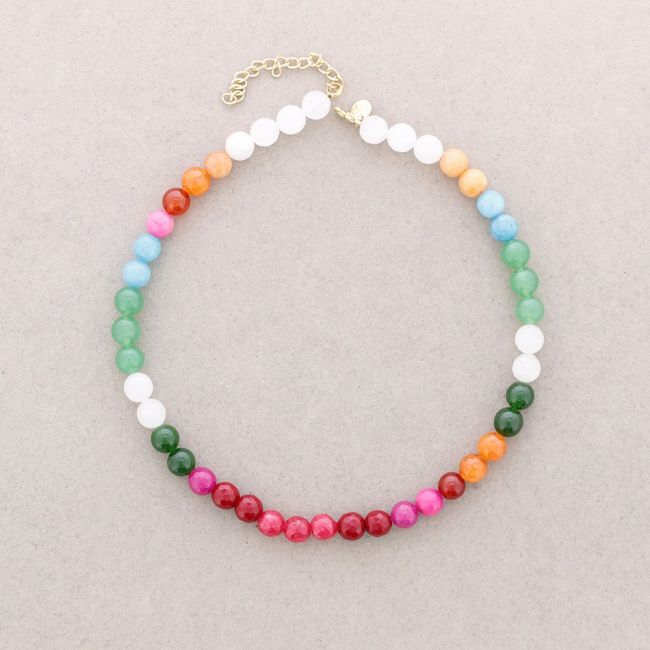 COLORED STONES NECKLACE