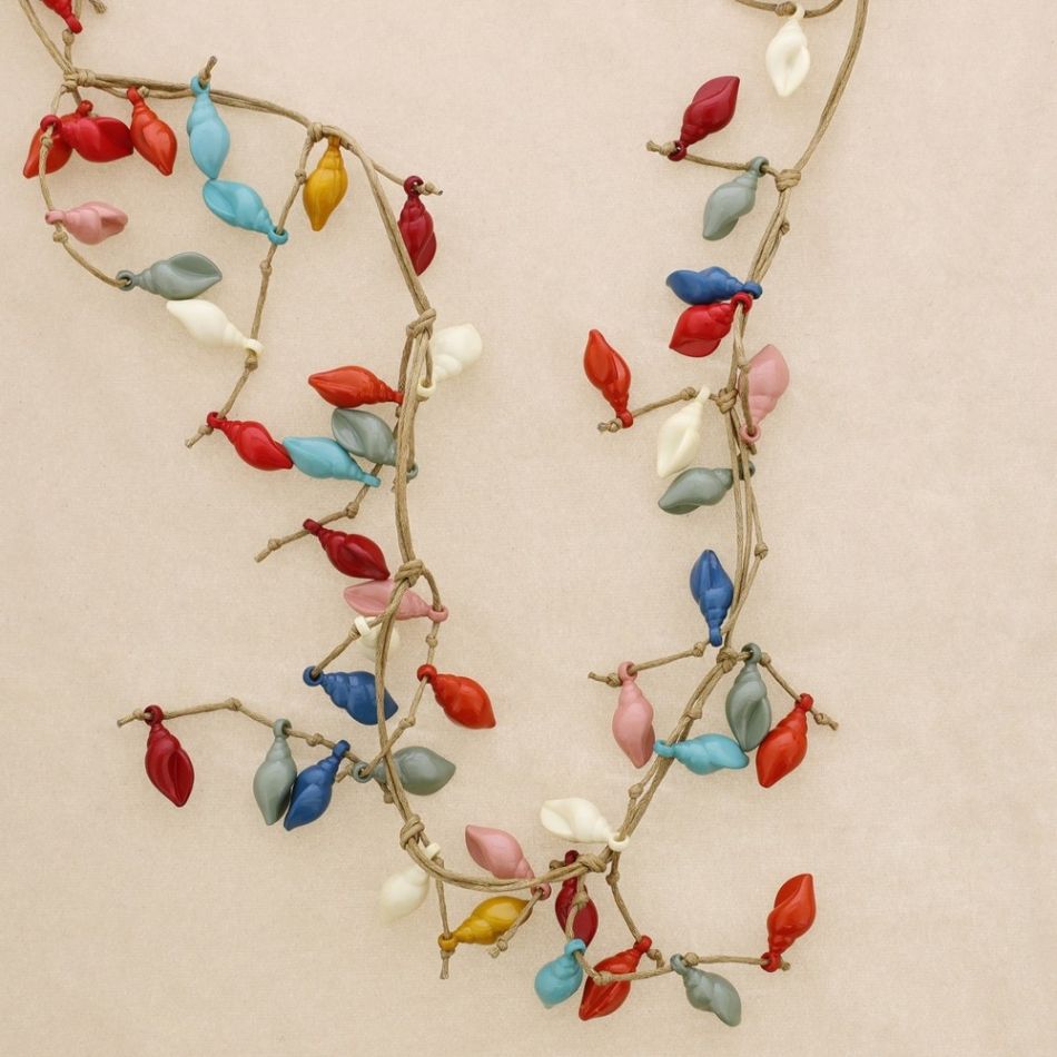 RESIN SNAILS PENDANT LONG NECKLACE