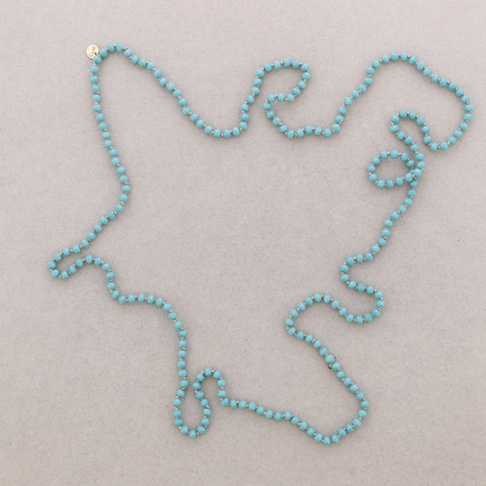 LONG CRYSTAL NECKLACE 1.5Mx6MM